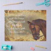 Papier Mousseline Belle Citation Inspirationnelle Cheval (Artisanat)