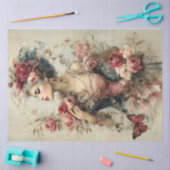 Papier Mousseline Belle collection de beauté Portrait (Artisanat)