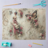 Papier Mousseline Belle collection de beauté Roses (Artisanat)