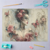 Papier Mousseline Belle collection de beauté Roses (Artisanat)