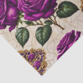 Papier Mousseline Belle collection de Roses pourpres populaire (Détail)