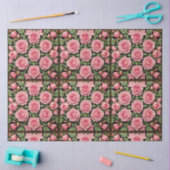 Papier Mousseline Belle collection de roses roses tendance (Artisanat)