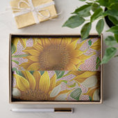 Papier Mousseline Belle collection de tournesol populaire (Cadeau)