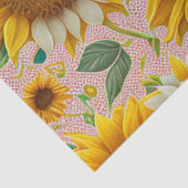 Papier Mousseline Belle collection de tournesol populaire (Détail)