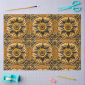 Papier Mousseline Belle collection de tournesols modernes (Artisanat)