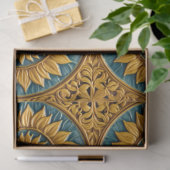 Papier Mousseline Belle collection de tournesols tendance (Cadeau)