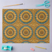 Papier Mousseline Belle collection de tournesols tendance (Artisanat)