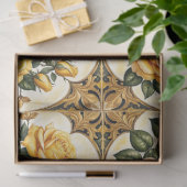 Papier Mousseline Belle collection moderne de rose jaune (Cadeau)