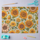 Papier Mousseline Belle collection moderne de tournesols (Artisanat)