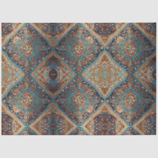 Papier Mousseline Belle collection Perse Ancien Motif tendance (Recto)