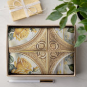 Papier Mousseline Belle collection populaire de rose jaune (Cadeau)