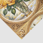 Papier Mousseline Belle collection populaire de rose jaune (Détail)