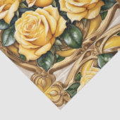 Papier Mousseline Belle collection populaire de rose jaune (Détail)