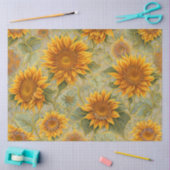 Papier Mousseline Belle collection populaire de tournesol (Artisanat)