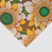 Papier Mousseline Belle collection populaire de tournesol (Détail)