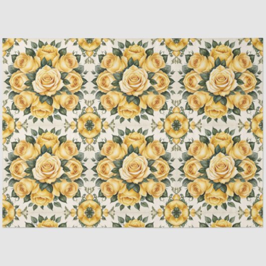Papier Mousseline Belle collection tendance Rose Jaune (Recto)