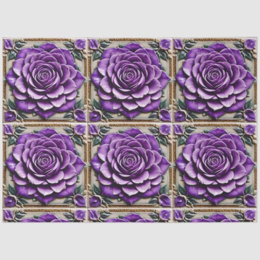 Papier Mousseline Belle collection tendance Rose violette (Recto)