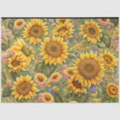 Papier Mousseline Belle collection tendance tournesol (Recto)