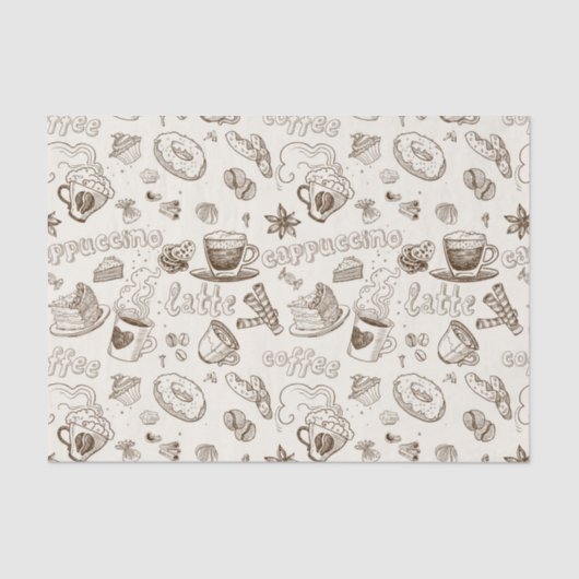 Papier Mousseline Belle conception de café express de café (Recto)