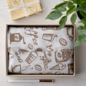 Papier Mousseline Belle conception de café express de café (Cadeau)