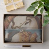 Papier Mousseline Belle dame face découpage (Cadeau)