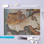 Papier Mousseline Belle dame face découpage (Artisanat)