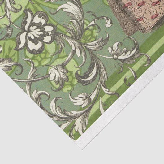 Papier Mousseline Belle Dames Découpage Tissu (Détail)