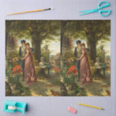 Papier Mousseline Belle déco de peinture du début du XIXe siècle (Artisanat)