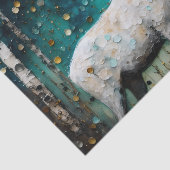 Papier Mousseline Belle Découpage de cerfs blancs (Détail)