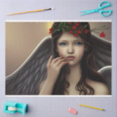 Papier Mousseline Belle Découpage Vintage Noël Angel (Artisanat)