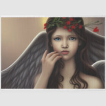 Belle Découpage Vintage Noël Angel