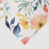 Papier Mousseline Belle Eau Couleur Fleur Jeu Oreiller (Détail)