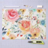 Papier Mousseline Belle Eau Couleur Fleur Jeu Oreiller (Artisanat)