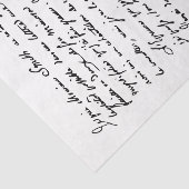 Papier Mousseline Belle écriture française manuscrite Paris 1792 (Détail)