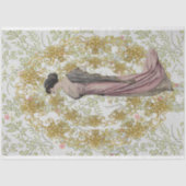 Papier Mousseline Belle Epoque Découpage Tissu (Recto)