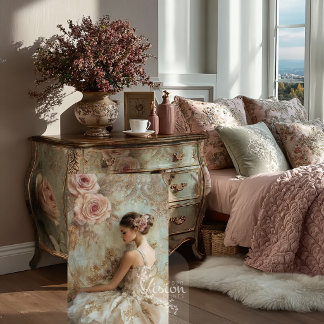 Papier Mousseline Belle Étude Gold Lace Ballerina Blush Rose