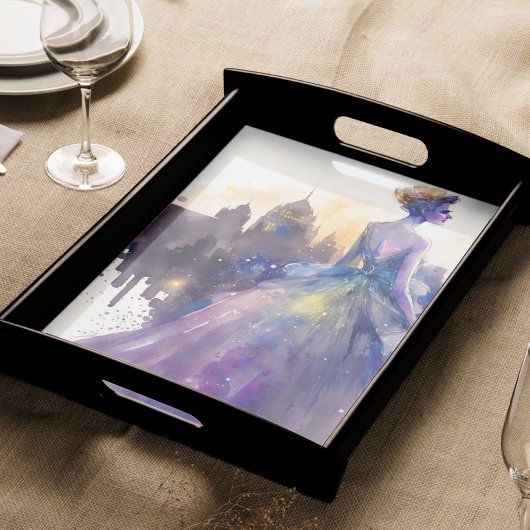 Papier Mousseline Belle Femme | Abstrait Fairytale City Princess