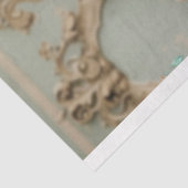 Papier Mousseline Belle Femme, Flamant rose & Floral, Portrait Art (Détail)