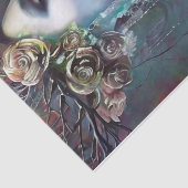 Papier Mousseline Belle femme gothique (Détail)