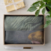 Papier Mousseline Belle Femme Sentant Des Fleurs (Reverie) (Cadeau)