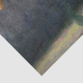 Papier Mousseline Belle Femme Sentant Des Fleurs (Reverie) (Détail)