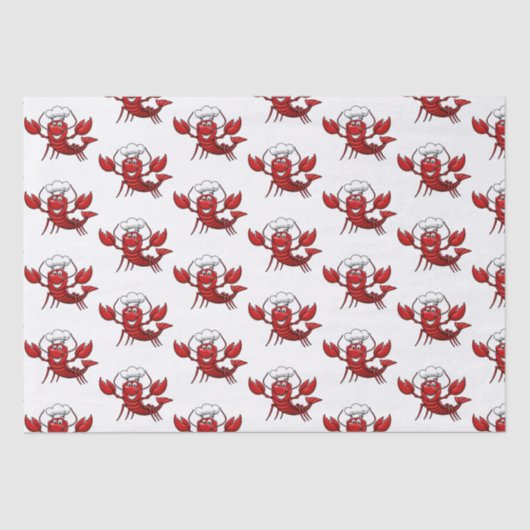 Papier Mousseline Belle fête à ébullition du homard (Recto)