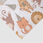 Papier Mousseline Belle fête Safari Animaux (Détail)