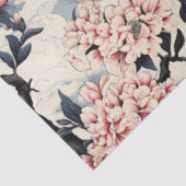 Papier Mousseline Belle floraison de cerisiers inspirée d'Asie Vinta (Détail)