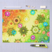 Papier Mousseline Belle florale Abstraite (Artisanat)