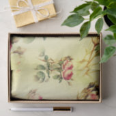 Papier Mousseline Belle florale Vintage (Cadeau)