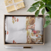 Papier Mousseline Belle Forêt Animale Automne Motif Art (Cadeau)