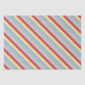 Papier Mousseline Belle Grandes Bleues Bleues Fun Stripes (Recto)