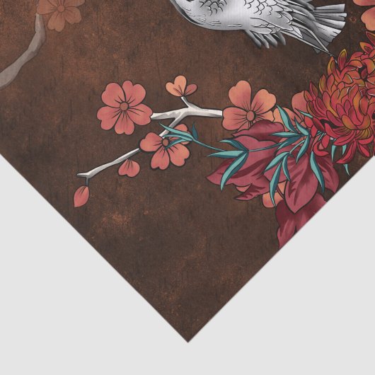 Papier Mousseline Belle grue (Détail)