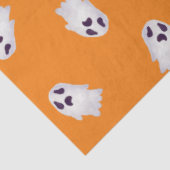 Papier Mousseline Belle Halloween orange et Éffrayant noir (Détail)